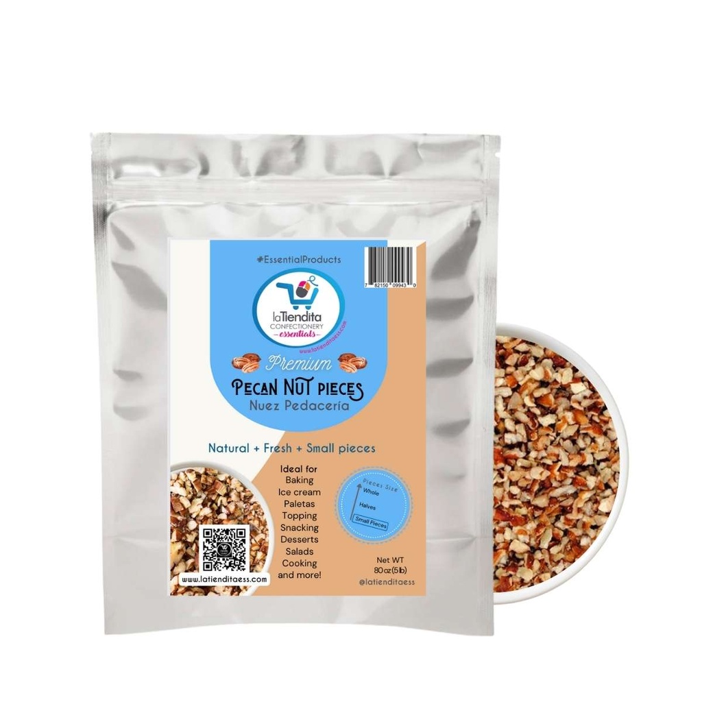 [034-0-242-7.5] 7.5 lb - Pecan nut pieces LA TIENDITA ESSENTIALS