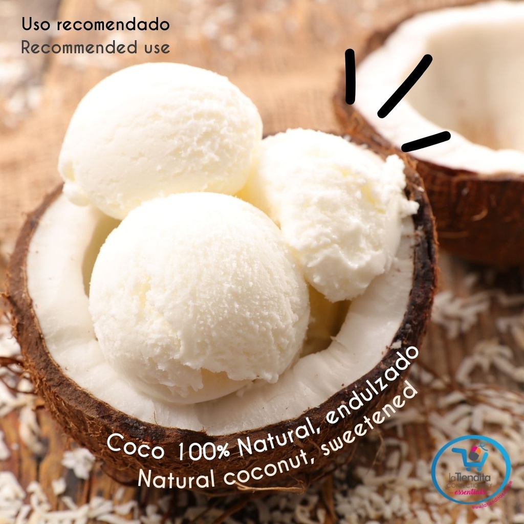 10 lb - Coco rallado-Natural-endulzado-sweetened