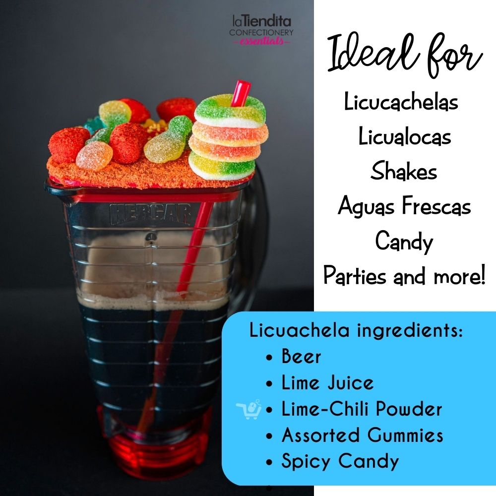 Licualocas-licuachelas-party decoration-candy container-shakes-michoacana-aguas frescas