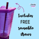 Licualoca-licuachela cup-FREE straw-popote plastico reusable GRATIS