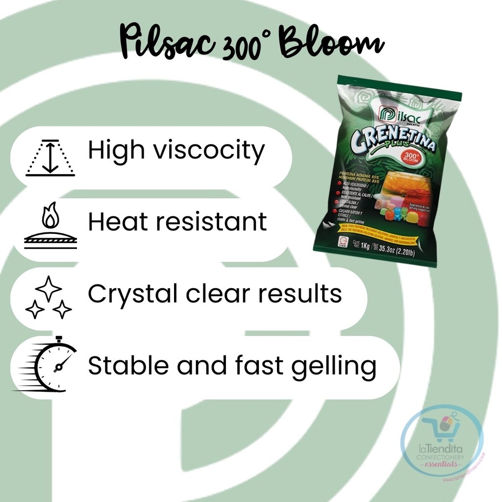 22 lb - Gelatin 300° Bloom Box PILSAC - bulk- wholesale unflavored gelatin