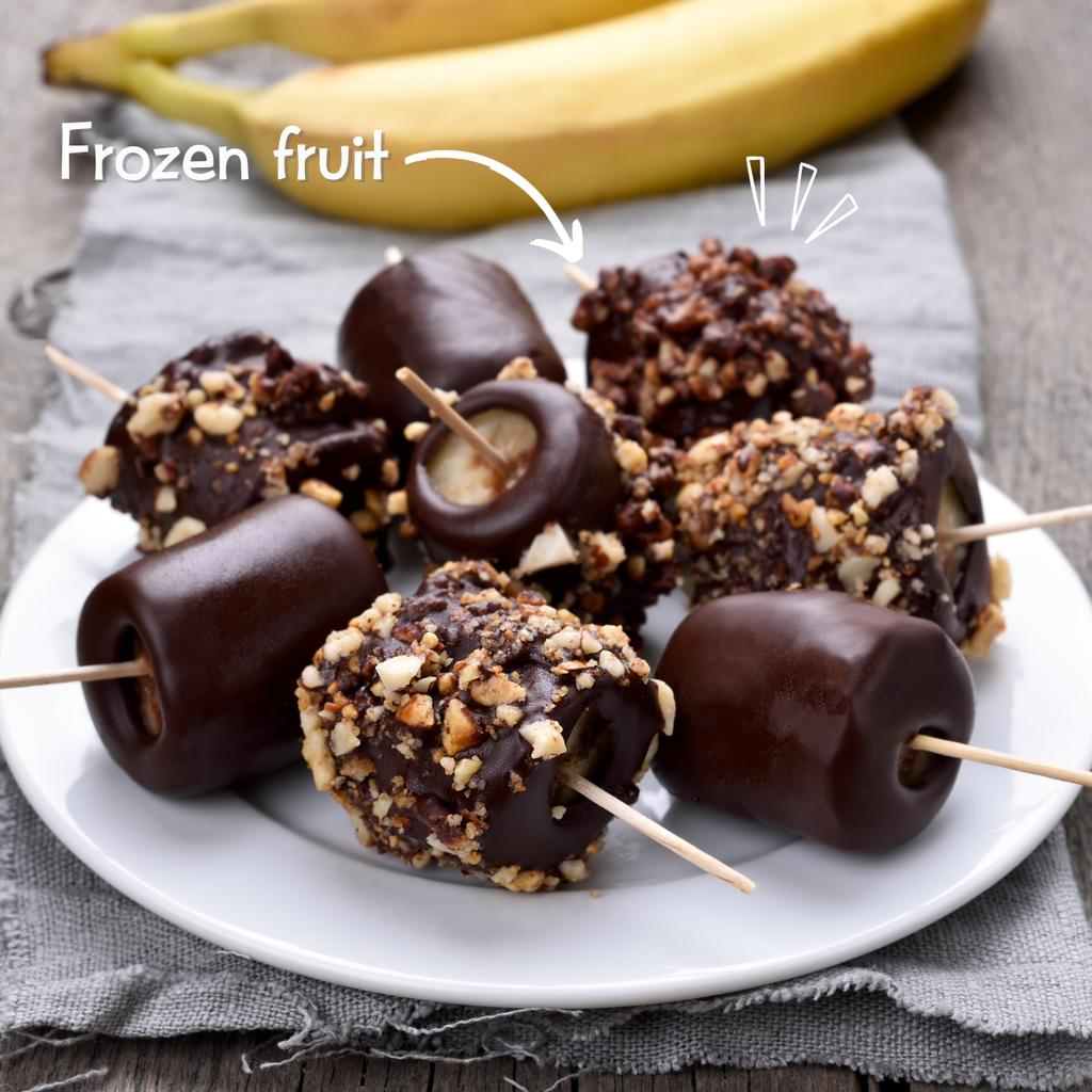 Dark chocolate coating- ice cream and ice pops-Frozen Fruit