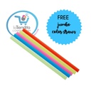 FREE jumbo color straws-boba straws-halloween