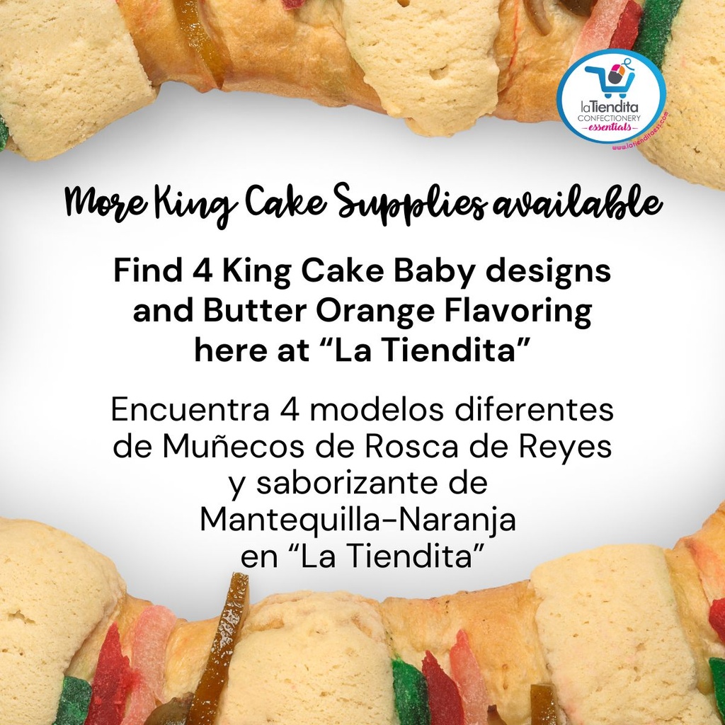 50 MEDIUM Rosca de Reyes Boxes (lid+base) 21.2 x 15.7 x 3 in LA TIENDITA ESSENTIALS