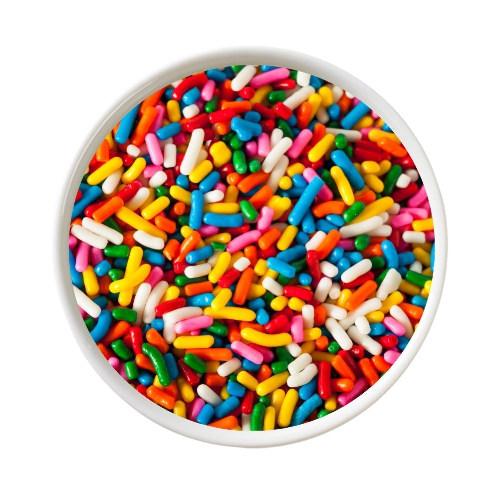 1 lb - Rainbow Sprinkles - Bright Colors - Topping - Ice Cream - Baking - Granillo