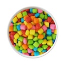 1 lb - Confectionery Square Color Bubble Gum - Assorted Colors - Ice Cream - Topping
