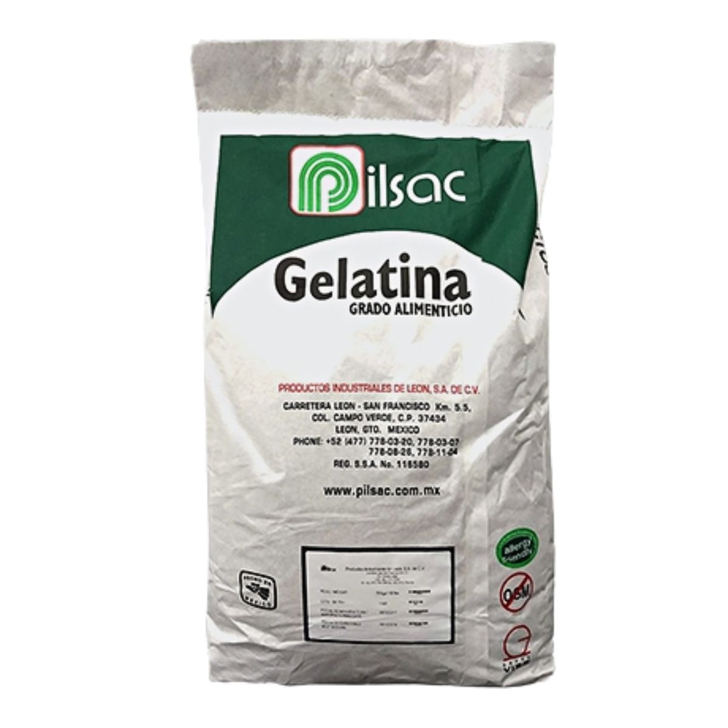 25 kg / Grenetina sin sabor 300° Bloom PILSAC