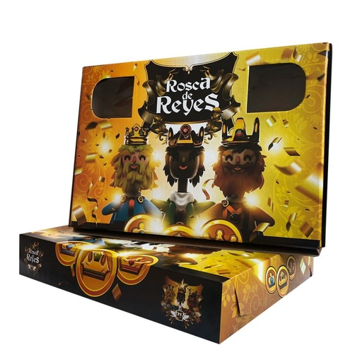 [062-38-421-50G] 50 Cajas GRANDES Rosca de Reyes (Tapa+Base) 68 x 47.5 x 8 cm LA TIENDITA ESSENTIALS