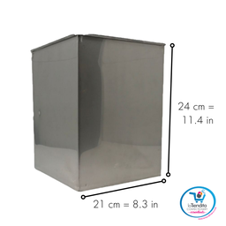 [059-4-262-3] Stainless Steel Ice Cream Container Cap. 3 gal LA TIENDITA ESSENTIALS